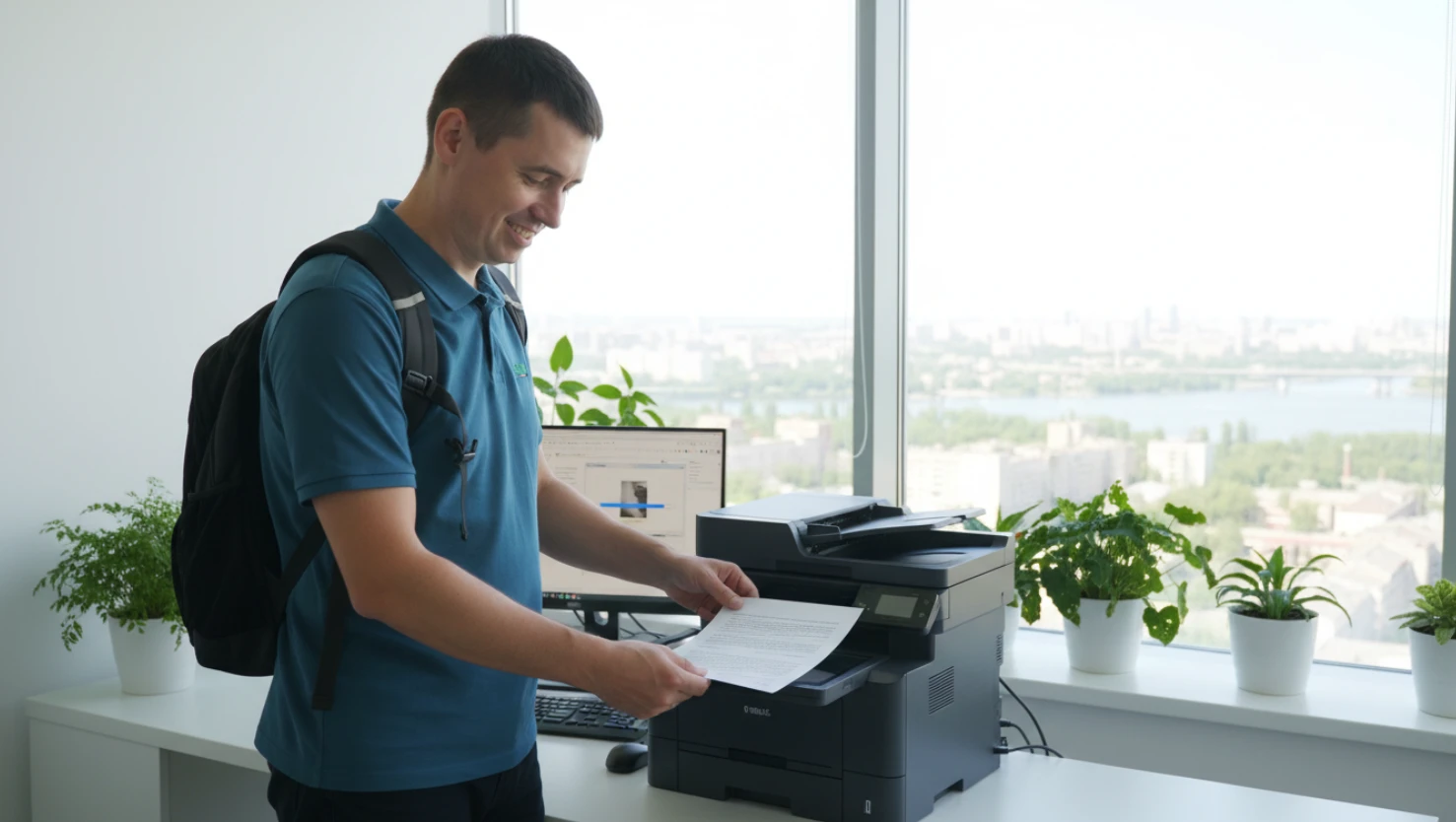 Скан документа з принтера на комп'ютер