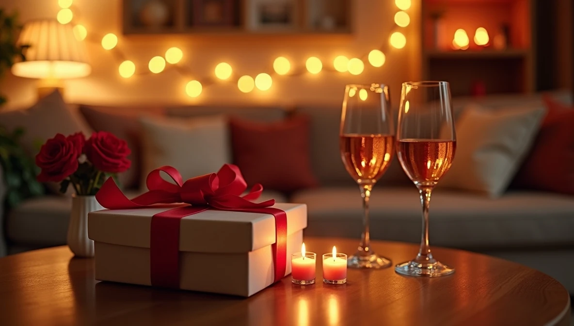 романтична атмосфера на свято закоханих