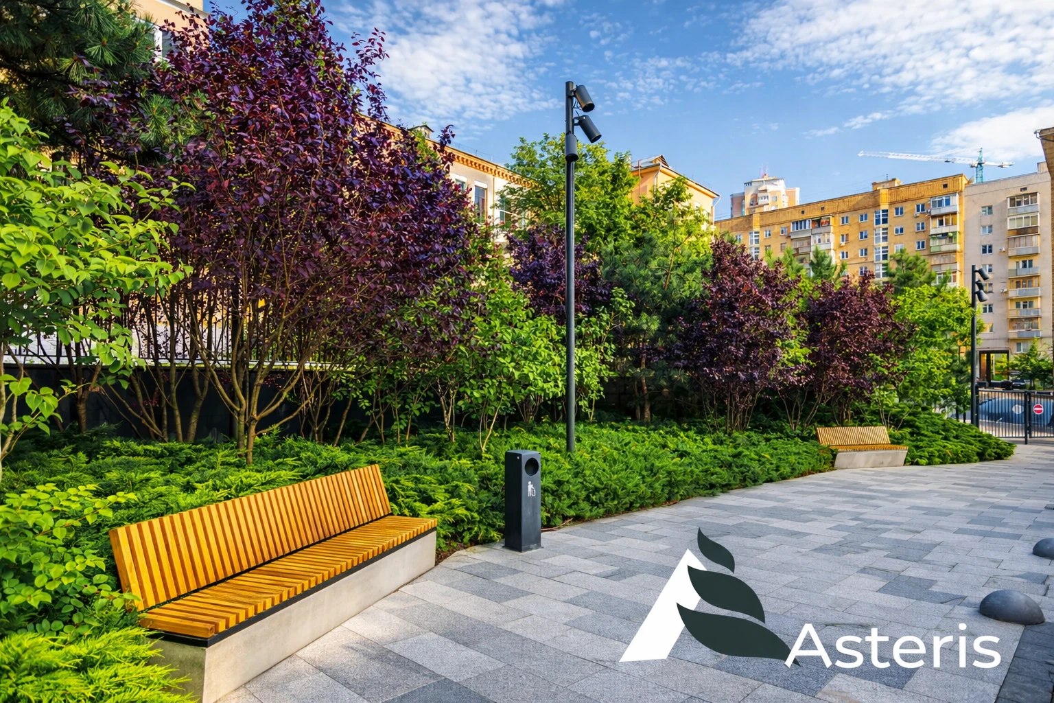 Благоустрій прибудинкової території Tetris Hall