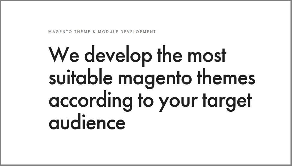 LinkSture creates Magento themes targetting your audience