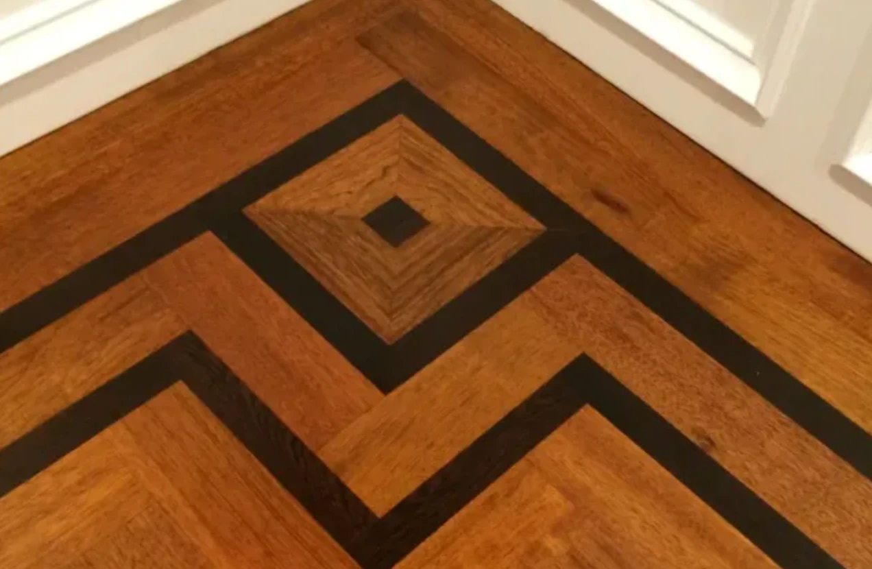 бордюр в художньому паркеті