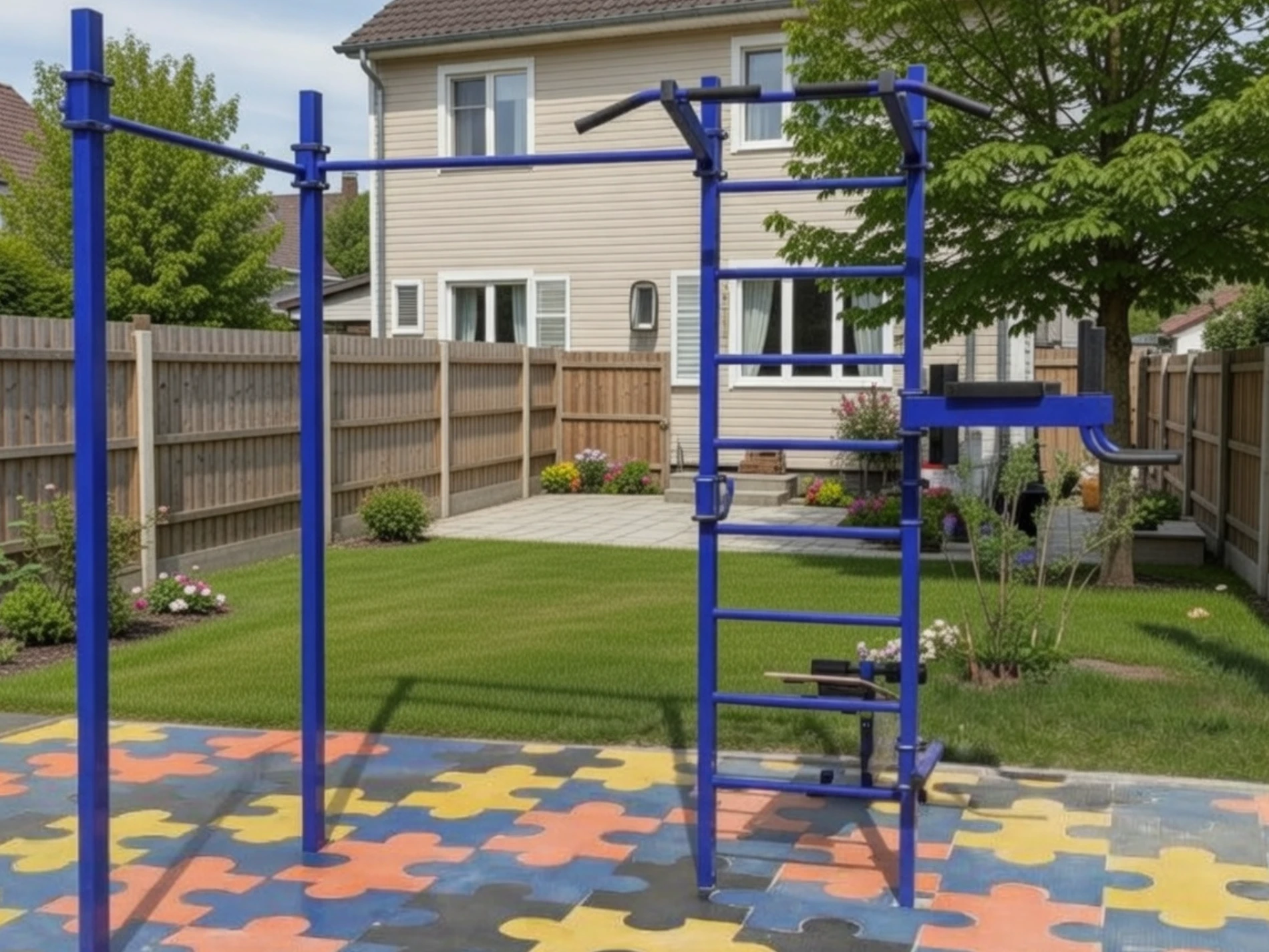 спортивний майданчик з турніком та брусами