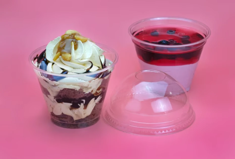 Прозрачные стаканы для десертов