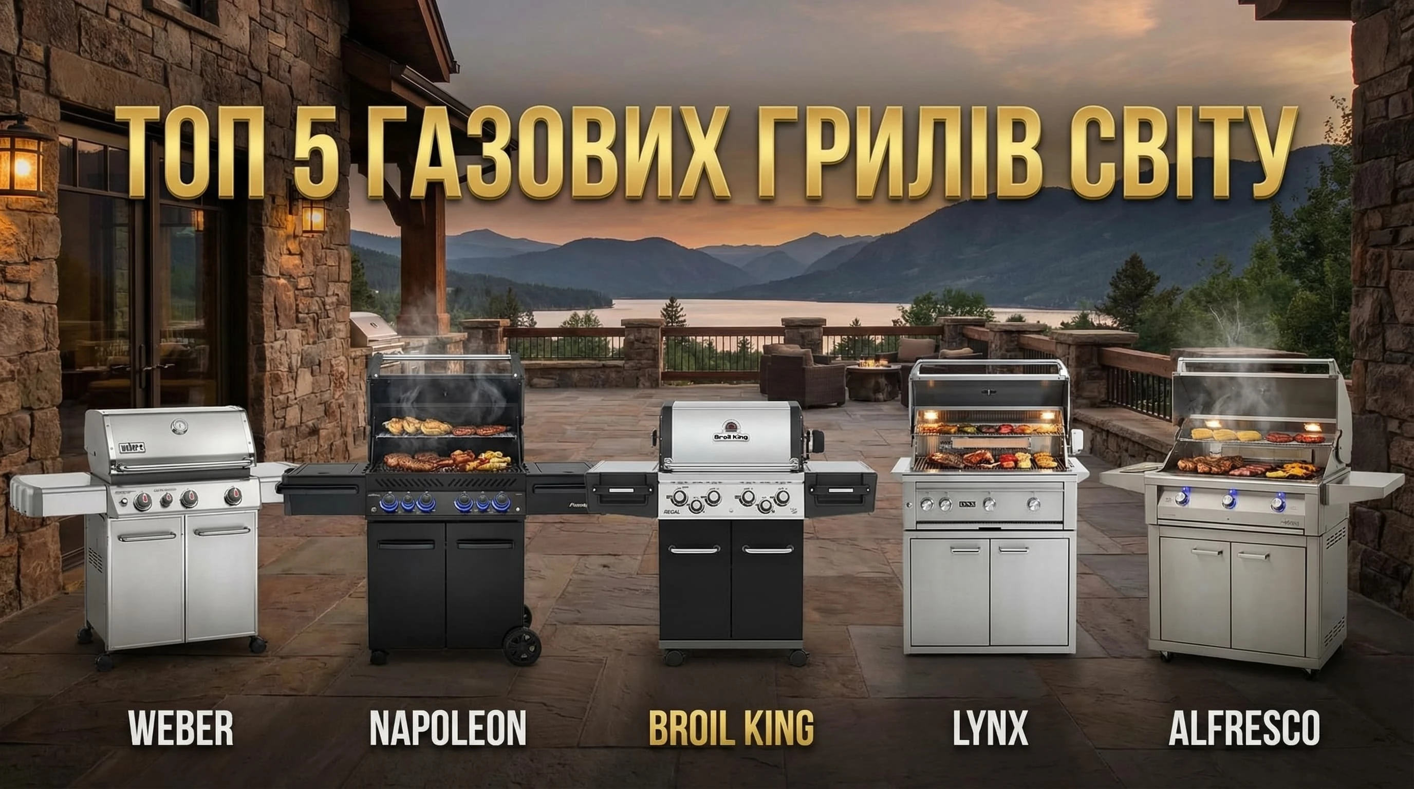Топ 5 грилів на газу
