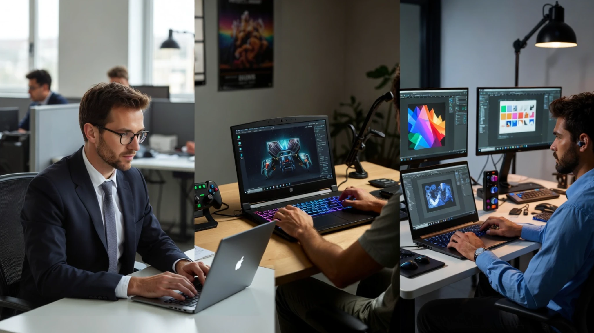 основные отличия игровых, офисных и профессиональных ноутбуков