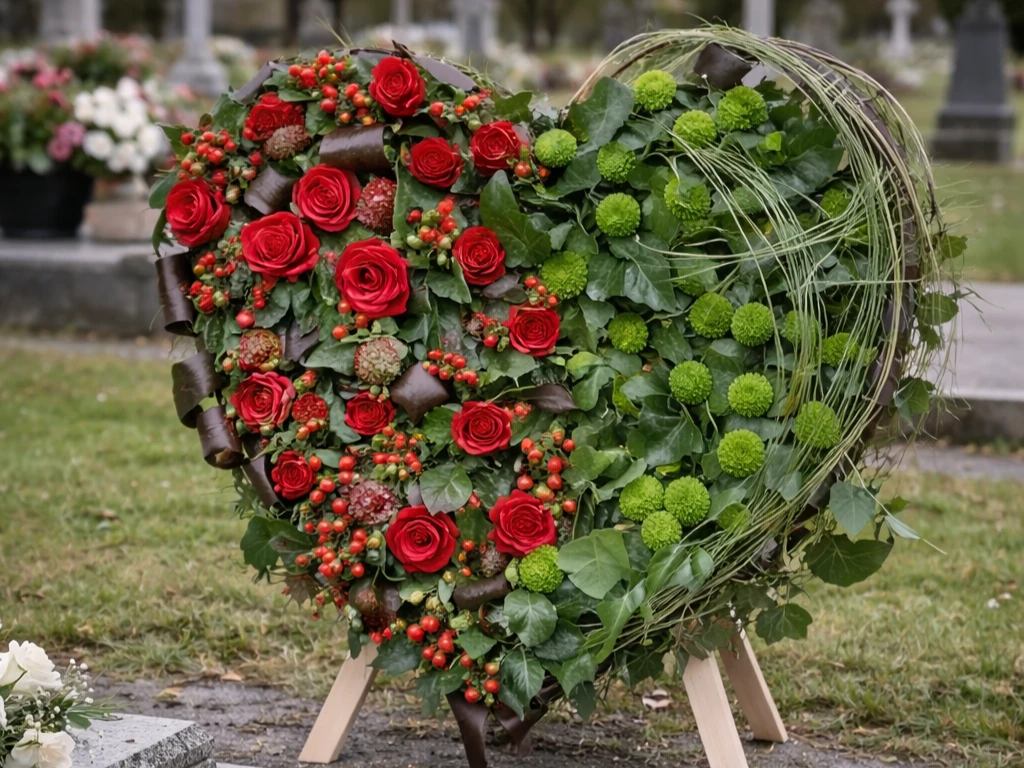 Wieniec w kształcie serca – znak wiecznej miłości