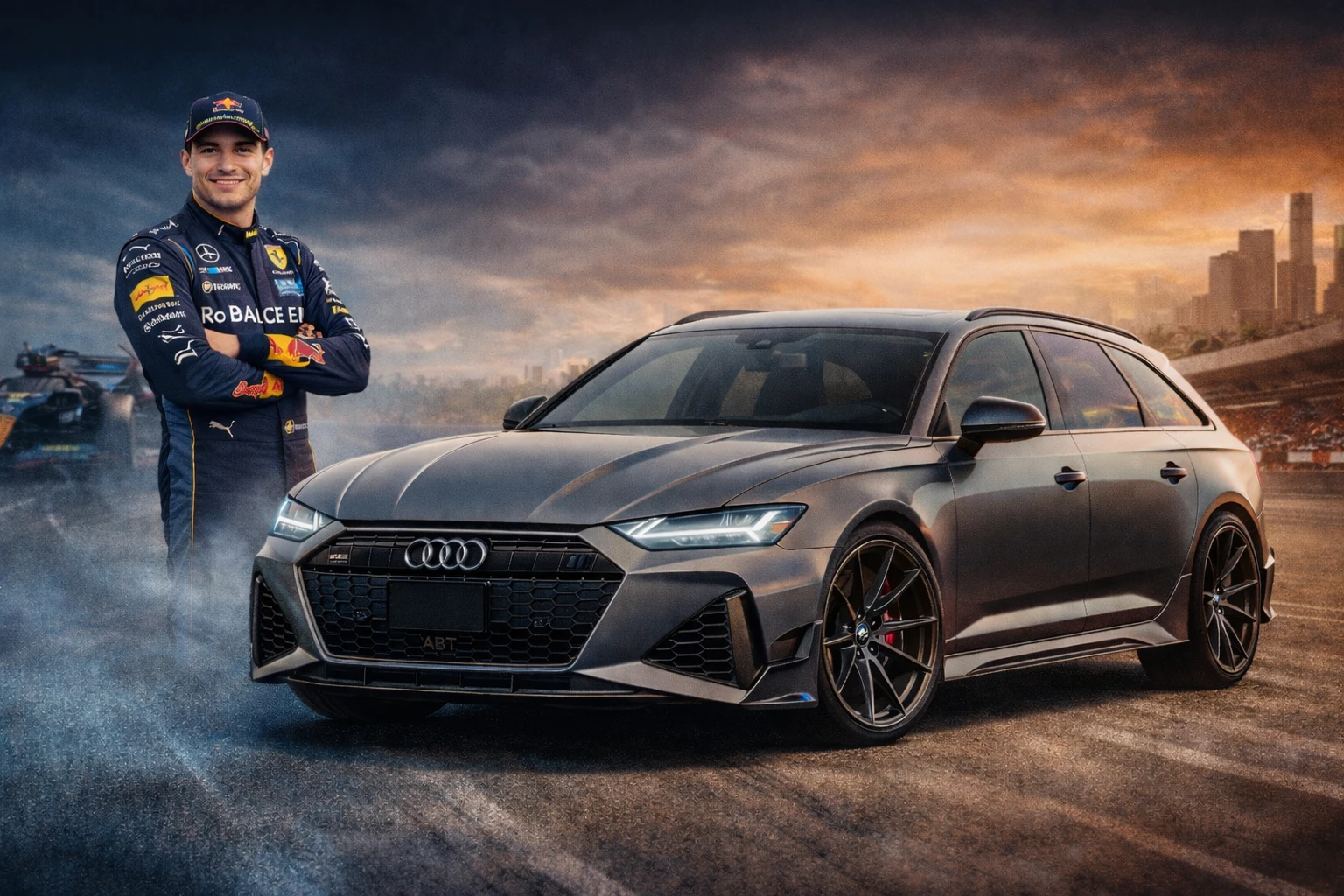 Max Verstappen i jego Audi RS6 Legacy Edition