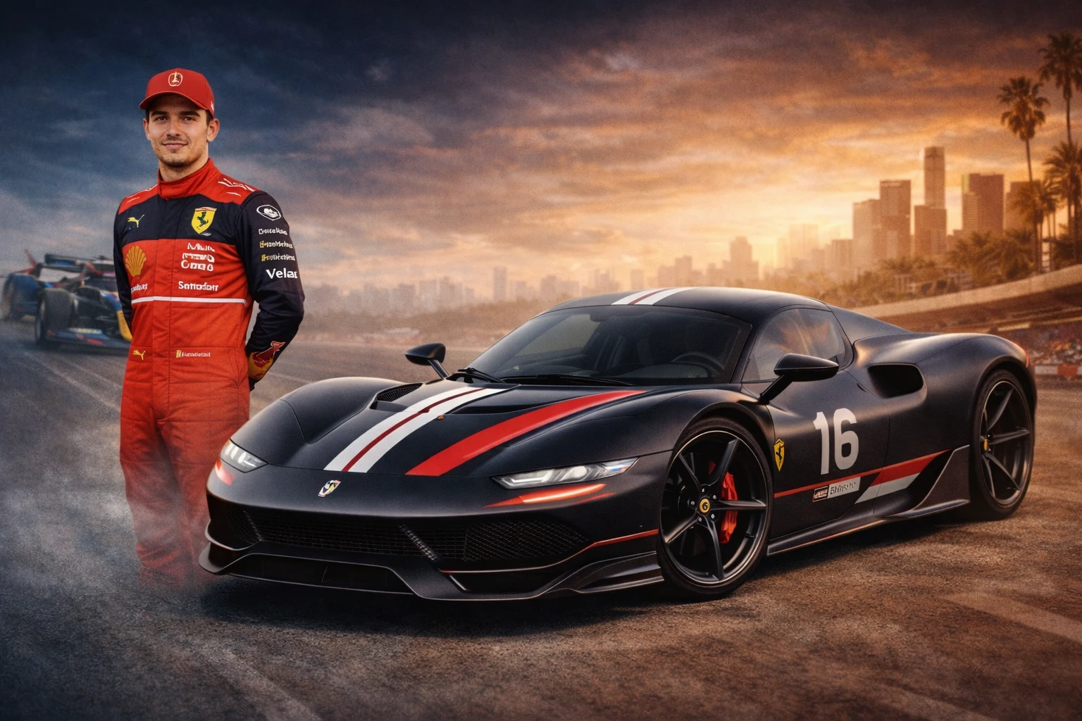 Charles Leclerc i jego unikalne Ferrari Daytona SP3