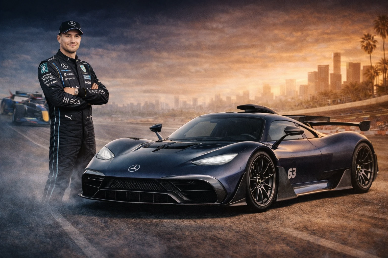 George Russell i jego Mercedes-AMG One