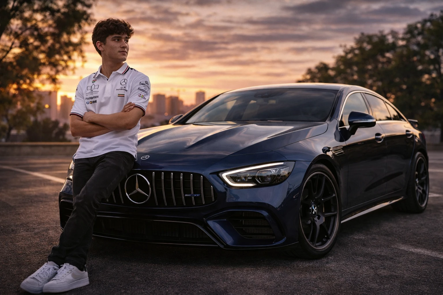 Kimi Antonelli i jego Mercedes-AMG GT 63
