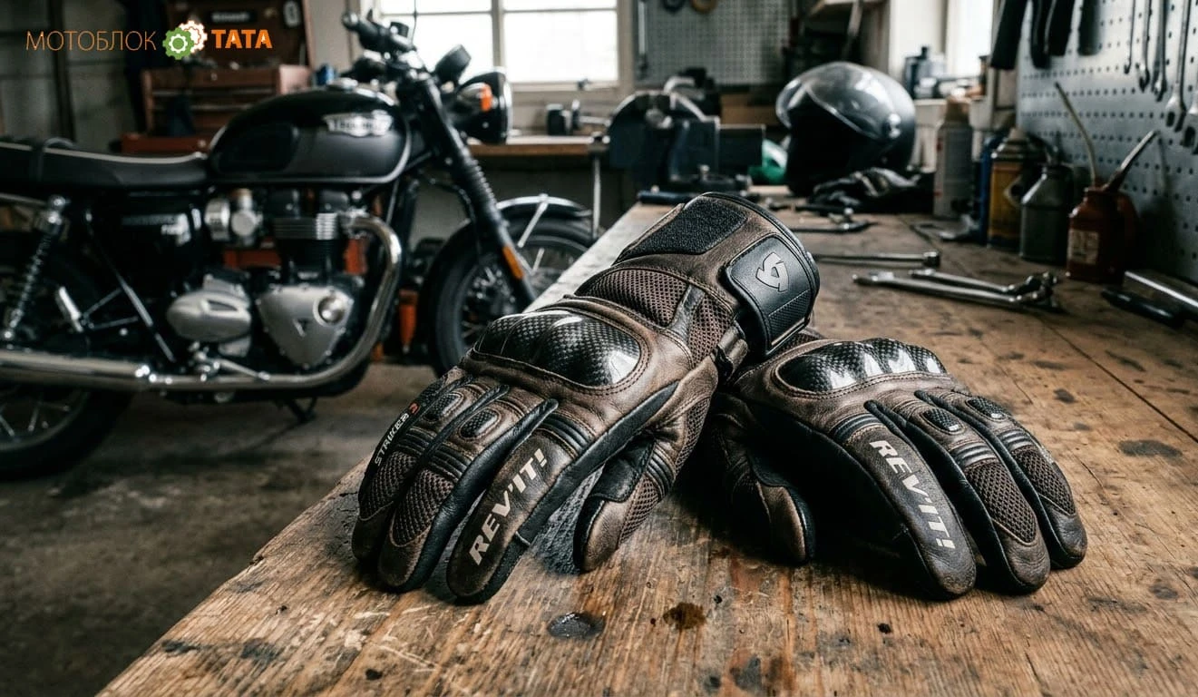 Перчатки на мотоцикл: особенности выбора