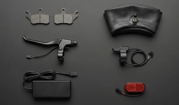 Запчастини для Xiaomi Electric Scooter Elite — колодки, камера, рукоятки, фонар