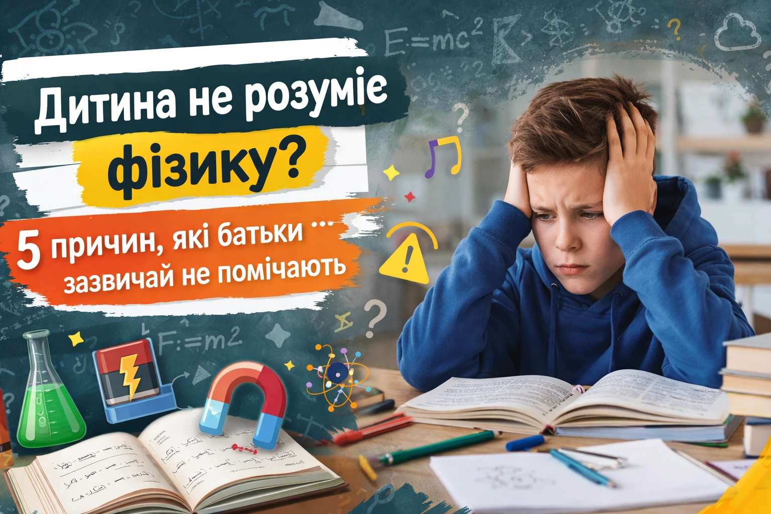 5 причину чому дитина може не розуміти фізику