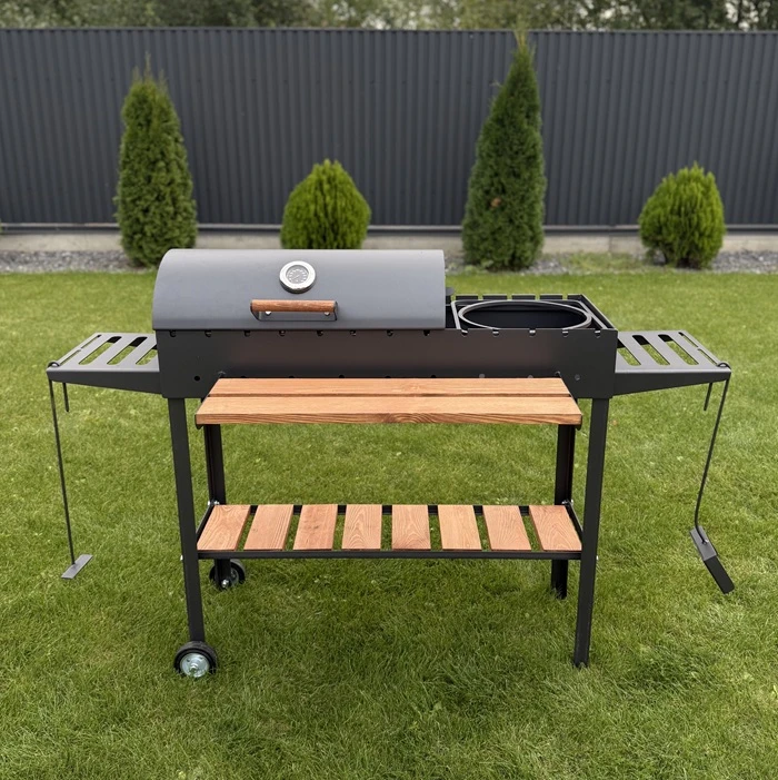 мангал 5 мм з кришкою на 13 шампурів