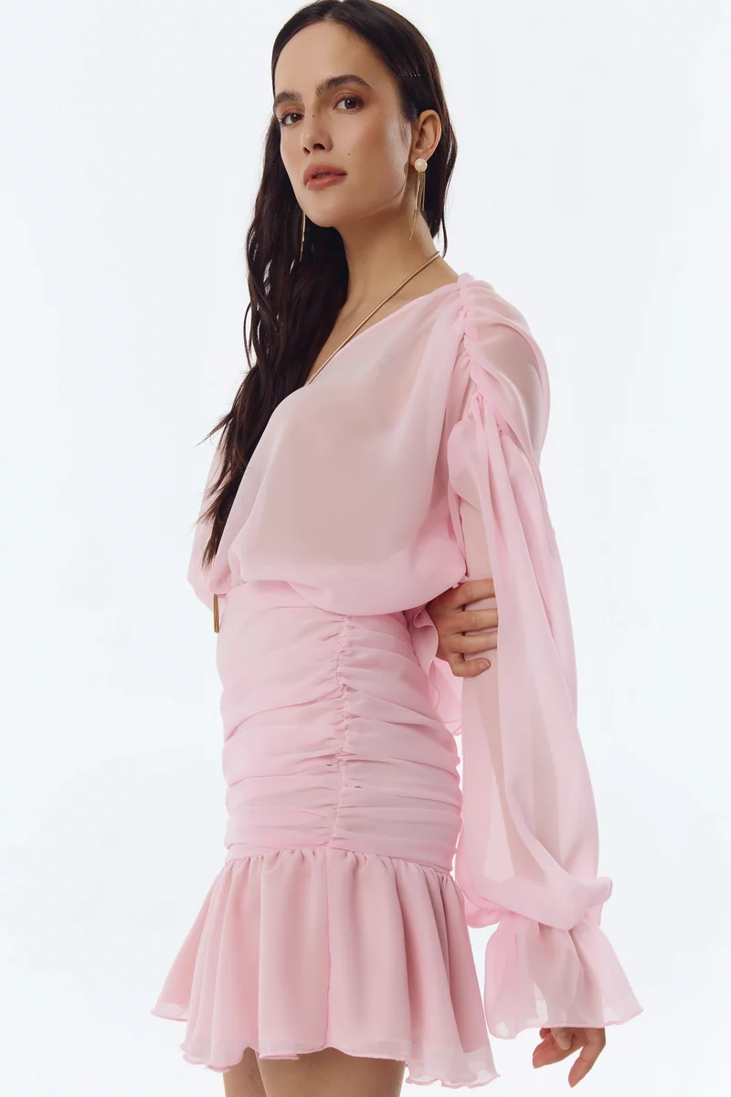 Платье на выпускной с рукавом от Gepur - фото 5