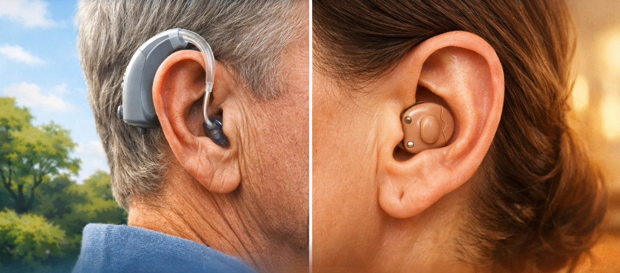 Как выбрать между внутренним и наружным слуховым аппаратом