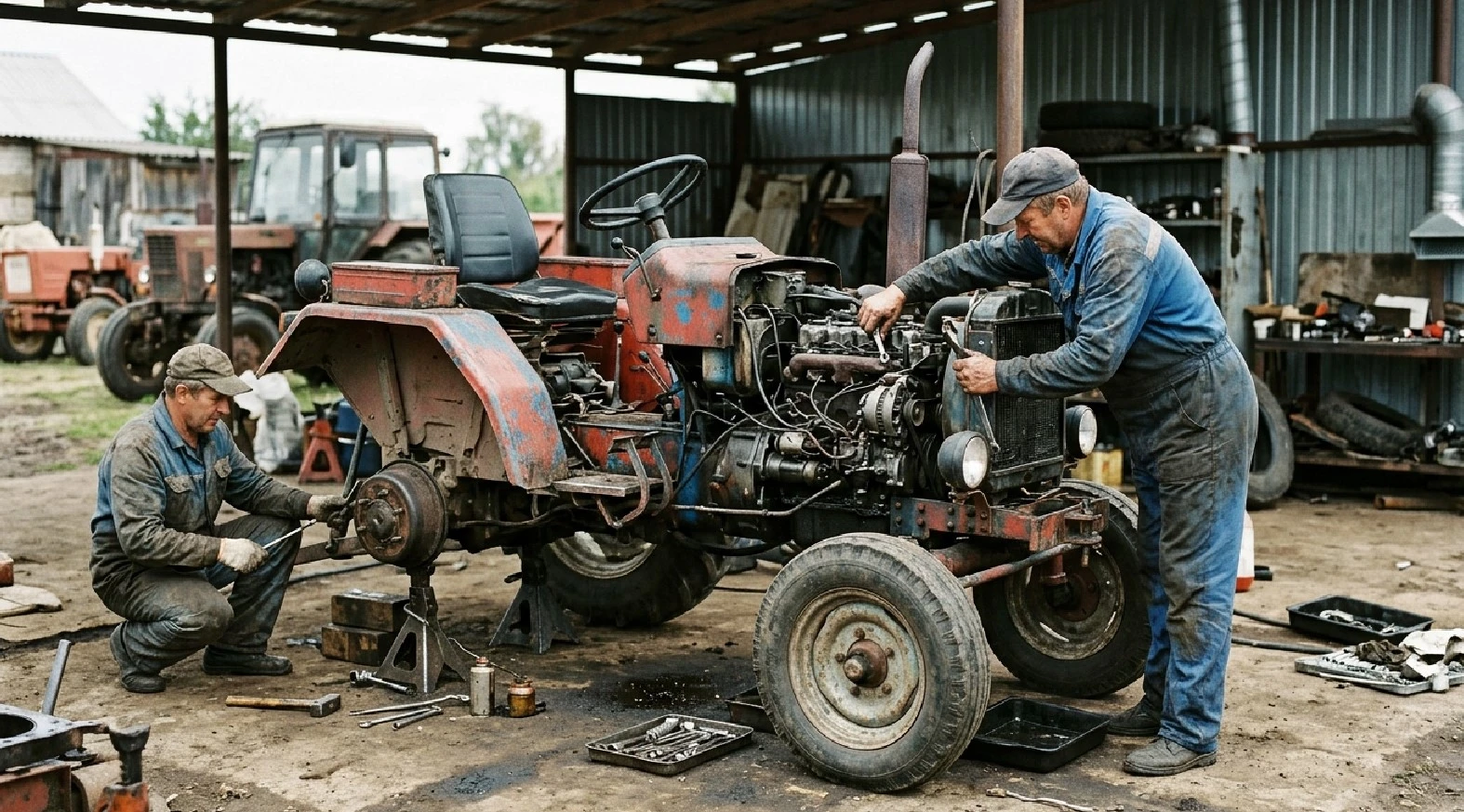 ремонт трактора Т16