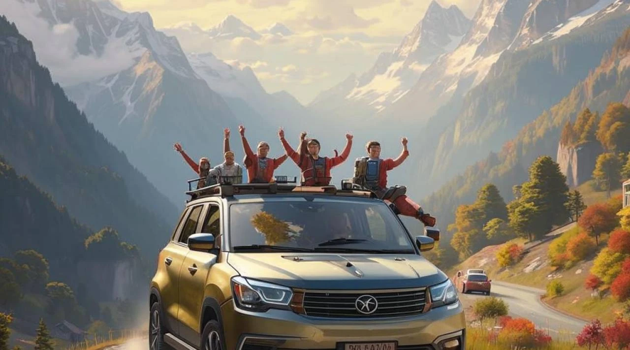 аренда авто в Грузии путешествие на машине горы дорога