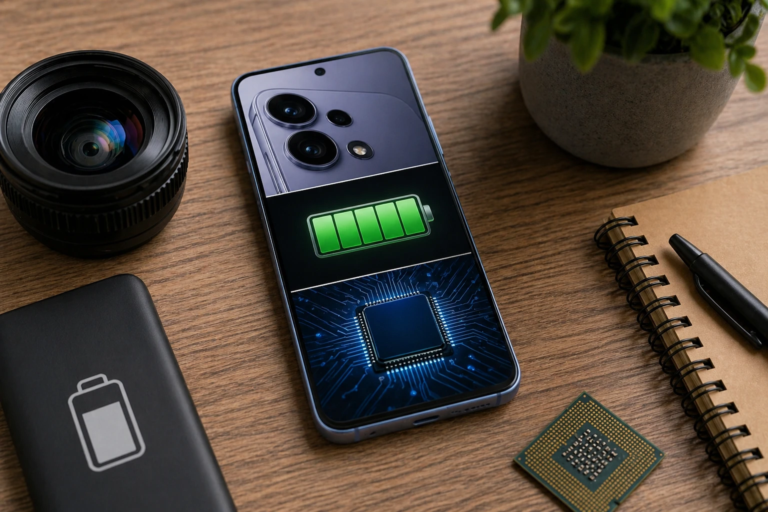 камера, батарея или процессор