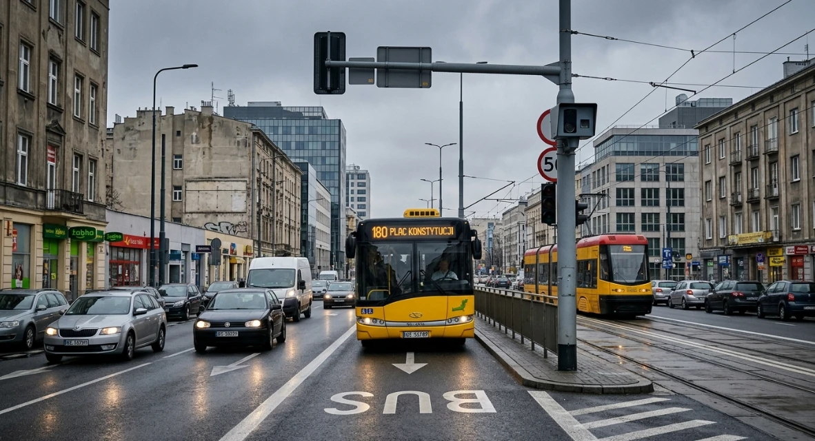 Mandat za jazdę buspasem 2026 – ile wynosi, punkty karne i kto może legalnie jeździć
