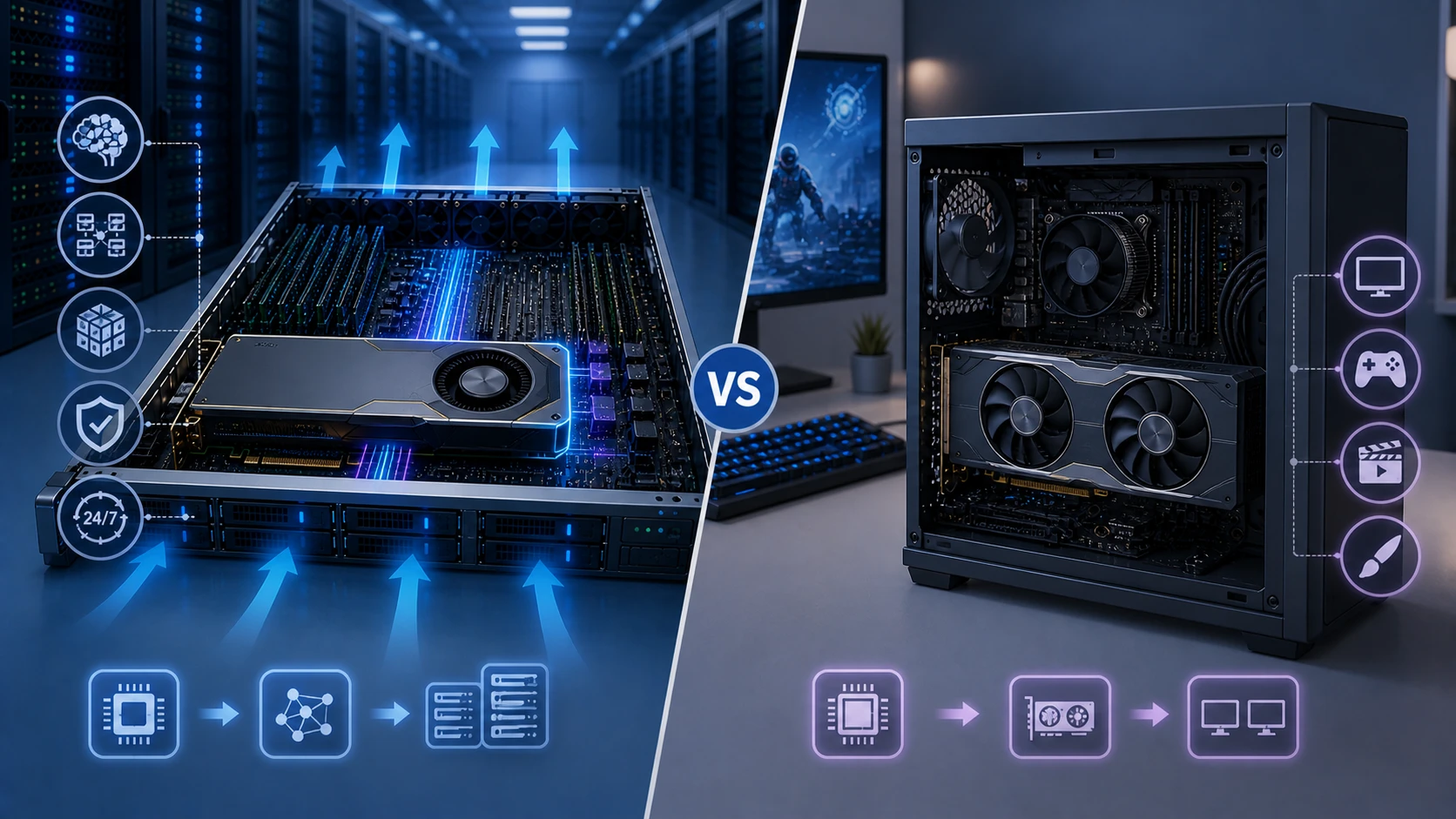 pc gpu vs server gpu