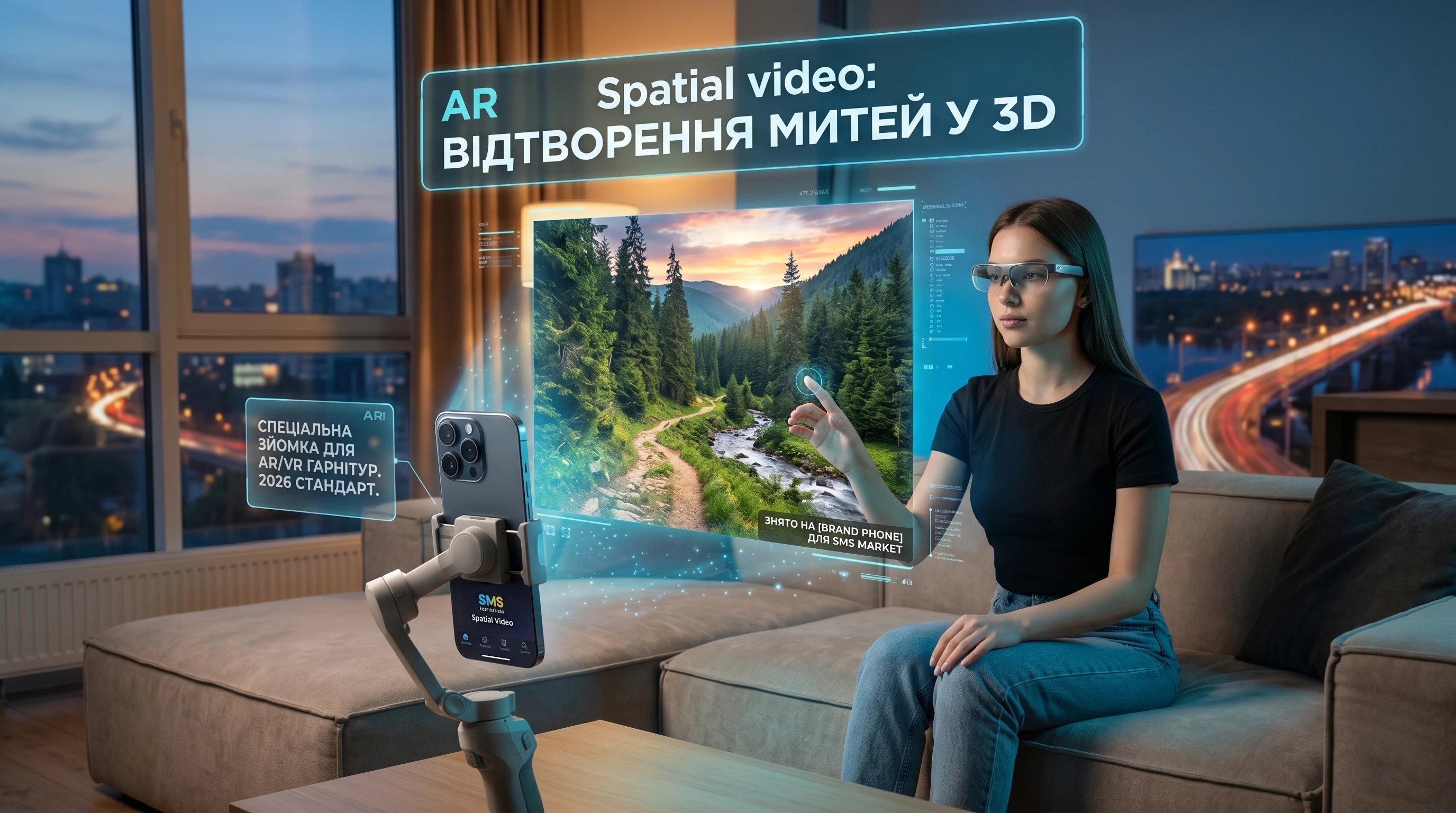 Використання технології Spatial Video на сучасному смартфоні для створення 3D-контенту у 2026 році.
