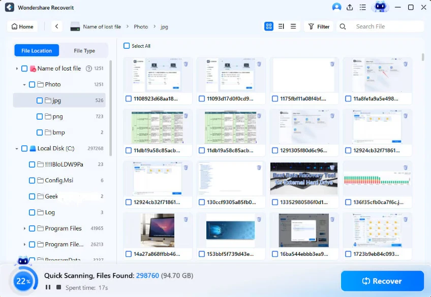 Scan formatted SD card for deleted and formatted videos