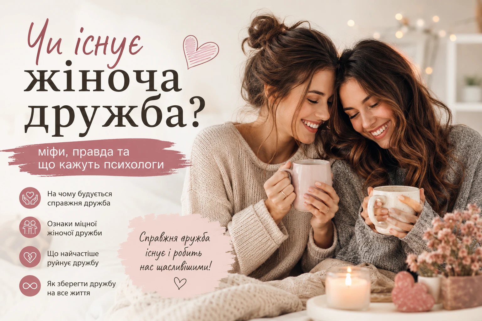 Чи існує жіноча дружба: чи справді жінки можуть дружити все життя
