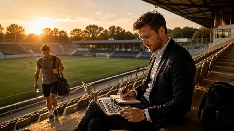 disciplina-habitos-aprendizado-continuo-futebol-vida-profissional Jogador de futebol e profissional representam disciplina, hábitos e desenvolvimento pessoal