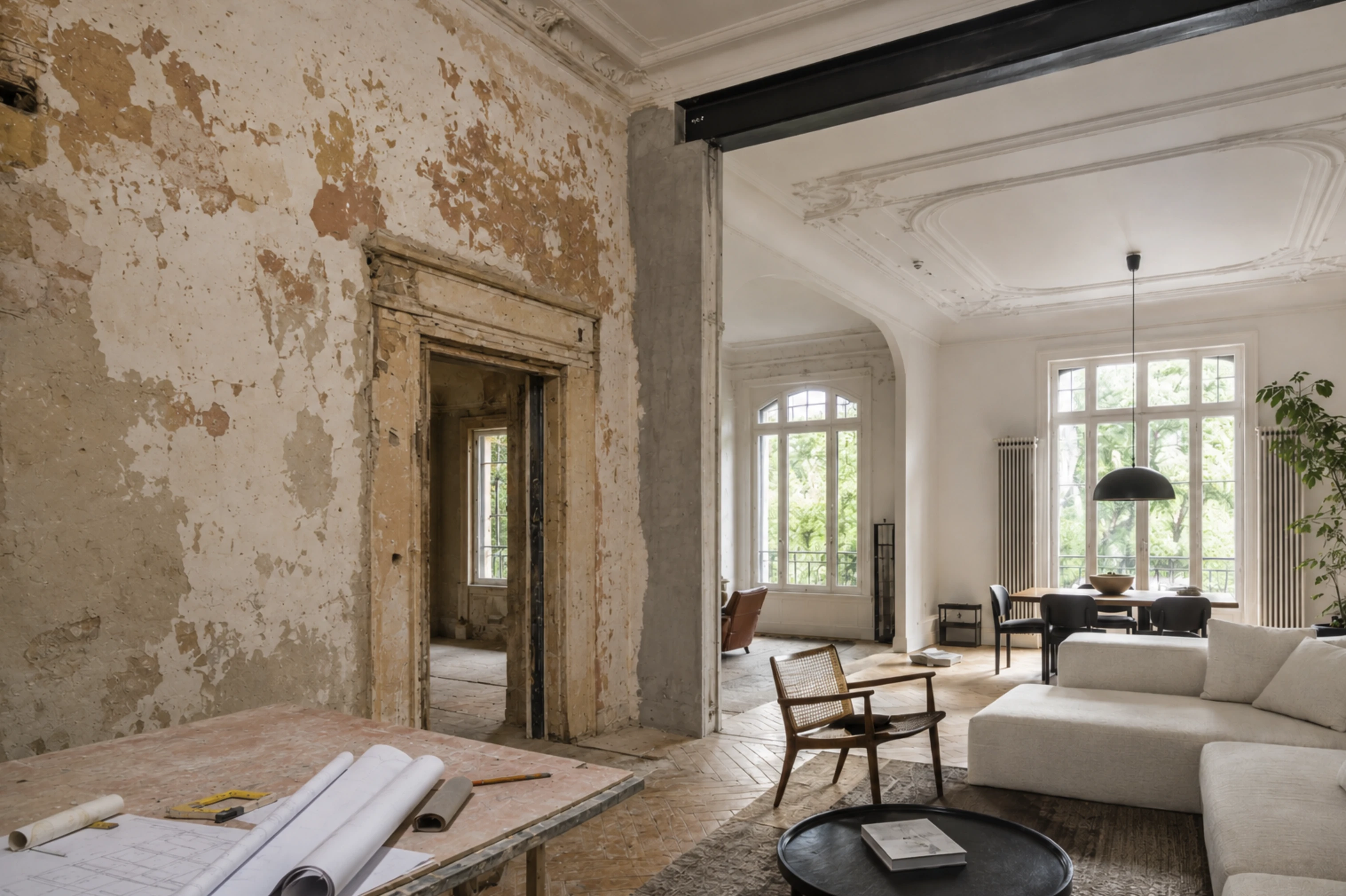 Updating an interior or restoring a house is a challenge that requires greater creativity...