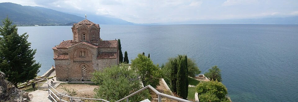 St.Jovan Kaneo church view Ohrid Lake Kaneo
