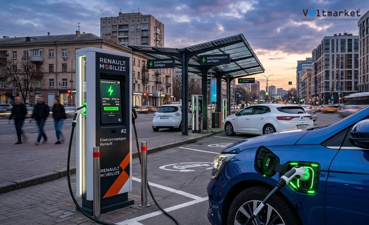 Зарядка на электромобиль Renault в интернет-магазине Voltmarket Зарядка на электромобиль Renault в интернет-магазине Voltmarket