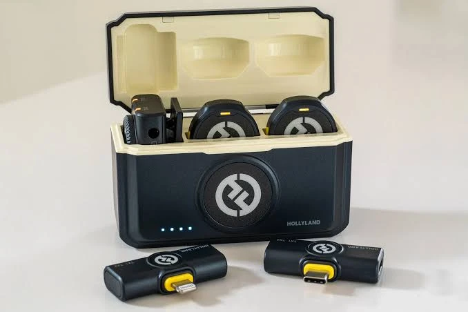 ���������� �������� Hollyland Lark M2 �� Lark M2S ��� �����������: ����������� ����� �� DJI Mic Mini 2 �� RODE Wireless GO 3