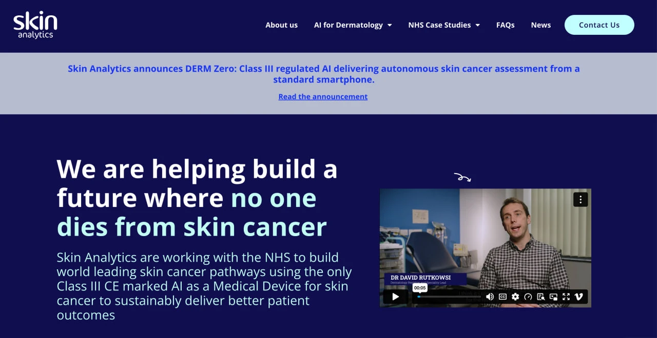 skin analytics ai solutions