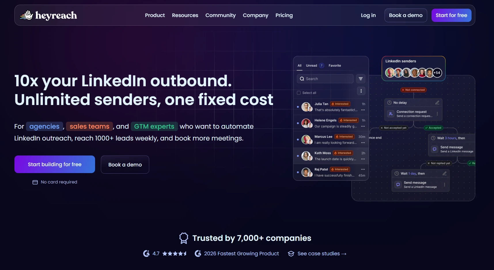 HeyReach LinkedIn automation software