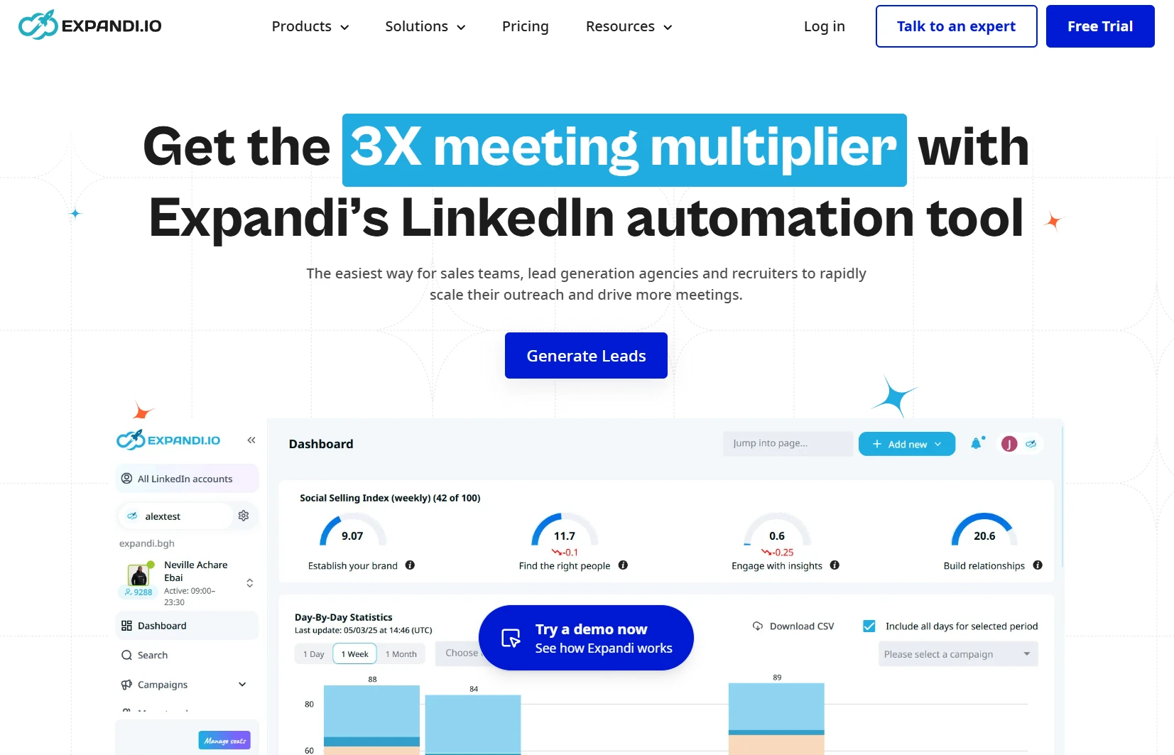 Expandi LinkedIn automation software