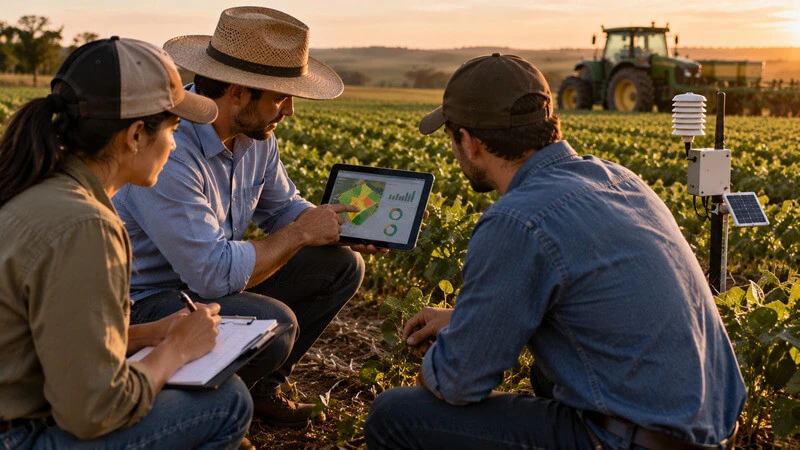 Profissionais rurais participam de capacitação prática sobre o uso de tecnologia e dados na gestão agrícola