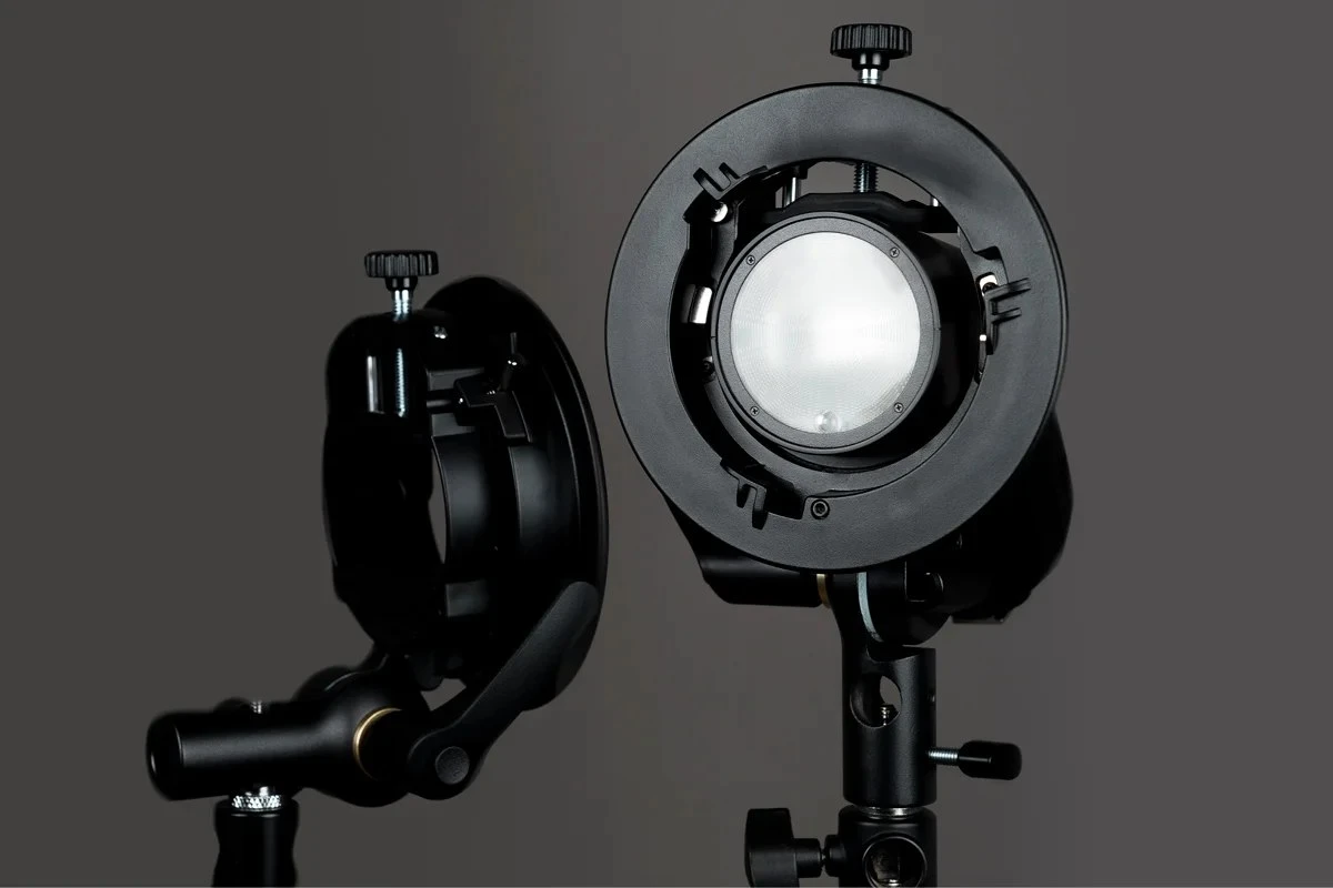 Кронштейн Godox S2 Speedlite Bracket з відкритим затискачем під спалахи та переднім байонетом Bowens