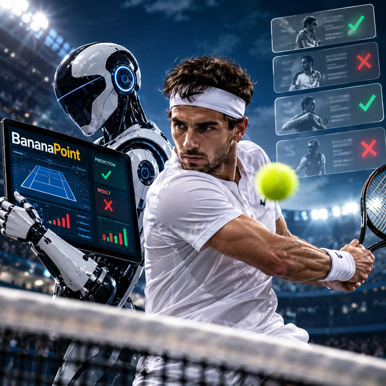 a photo displaying Meet BananaPoint: the tennis model that publishes every call it gets wrong
