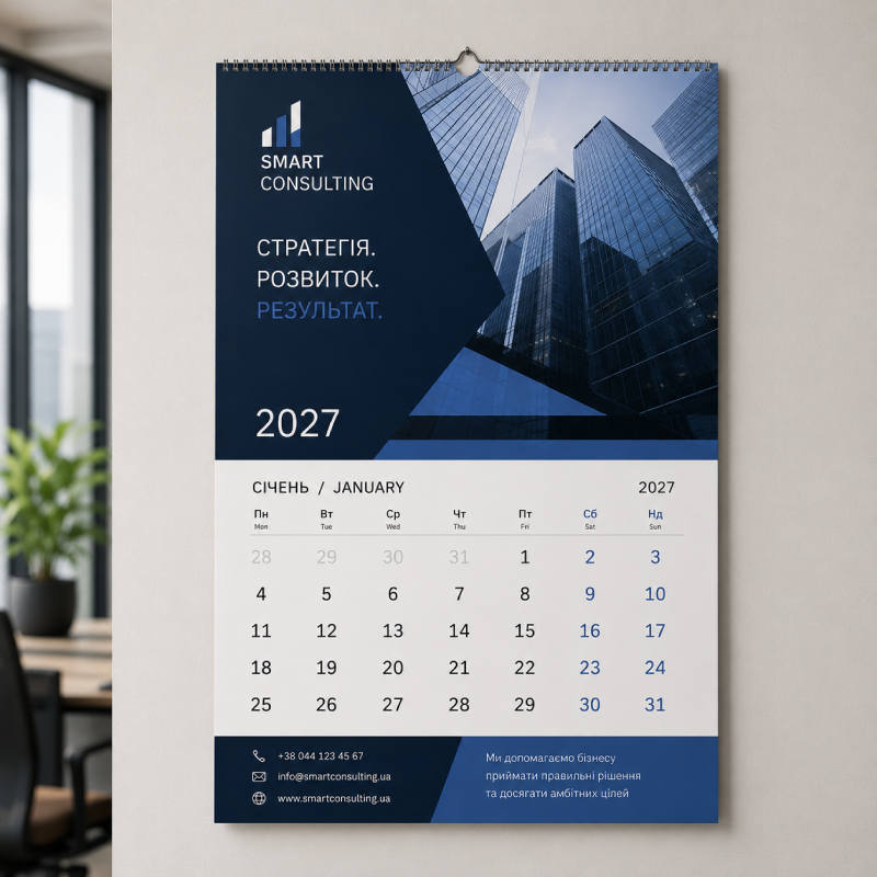 Настінні перекидні на 2027 рік