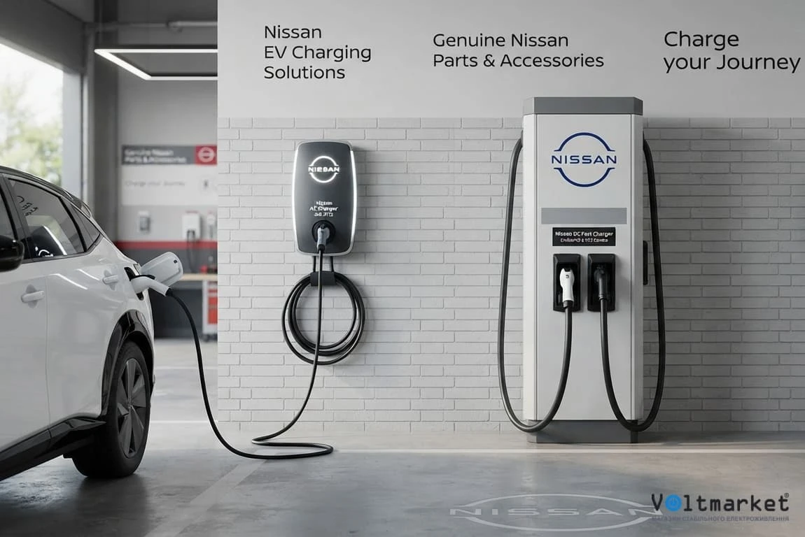 Зарядні станції для електромобіля Nissan: яку купити