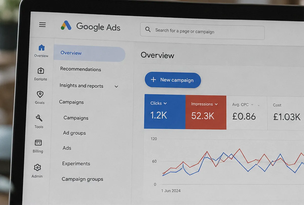 google ads interface