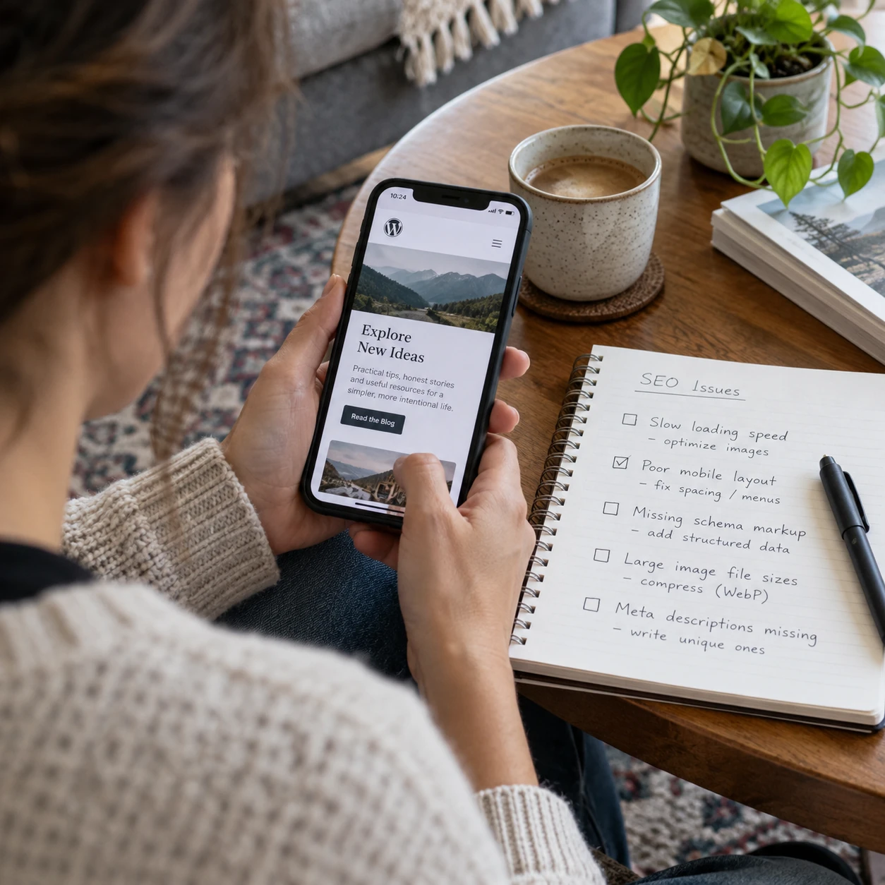 wordpress mobile friendly interface