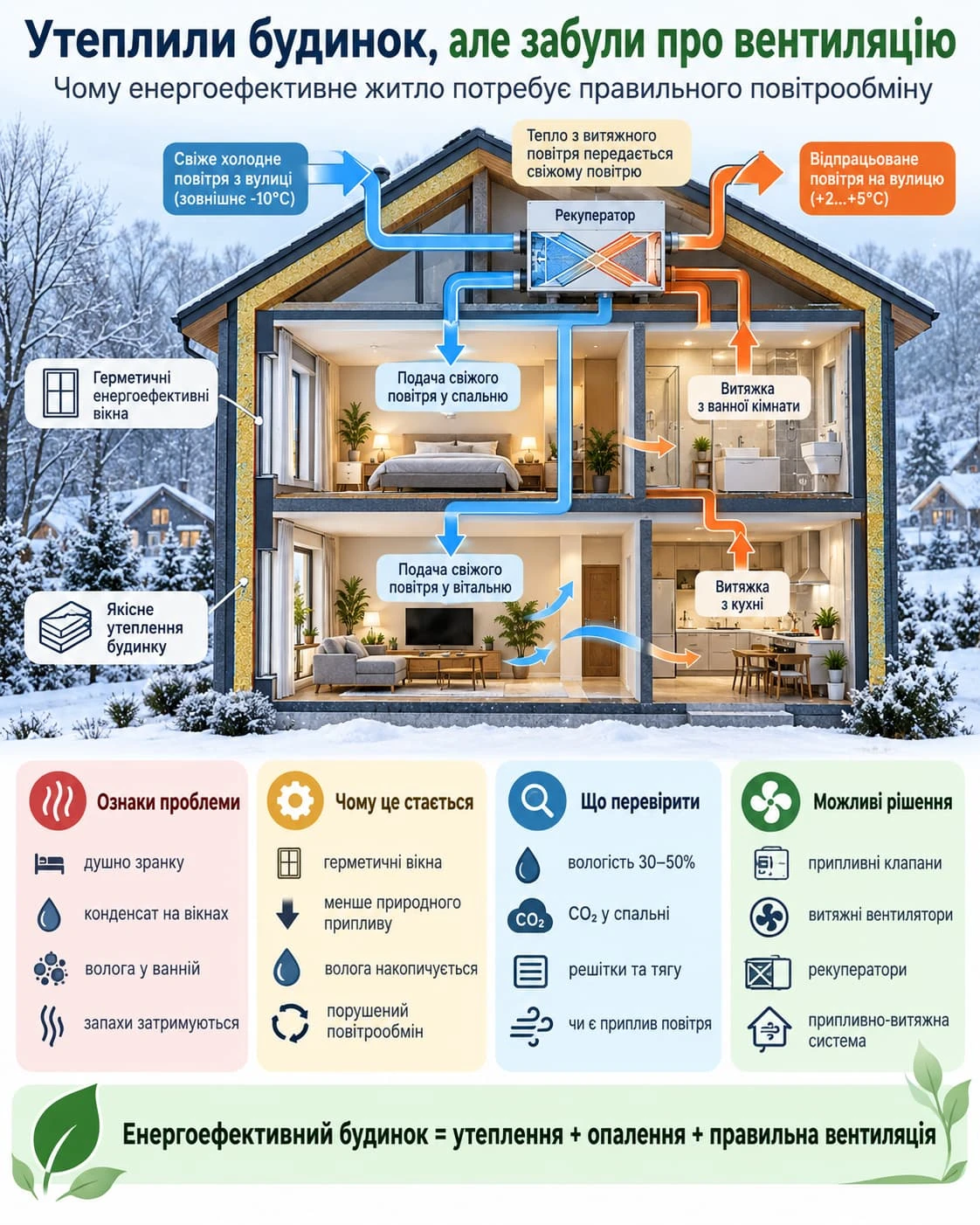 енергоефективний будинок інфографіка