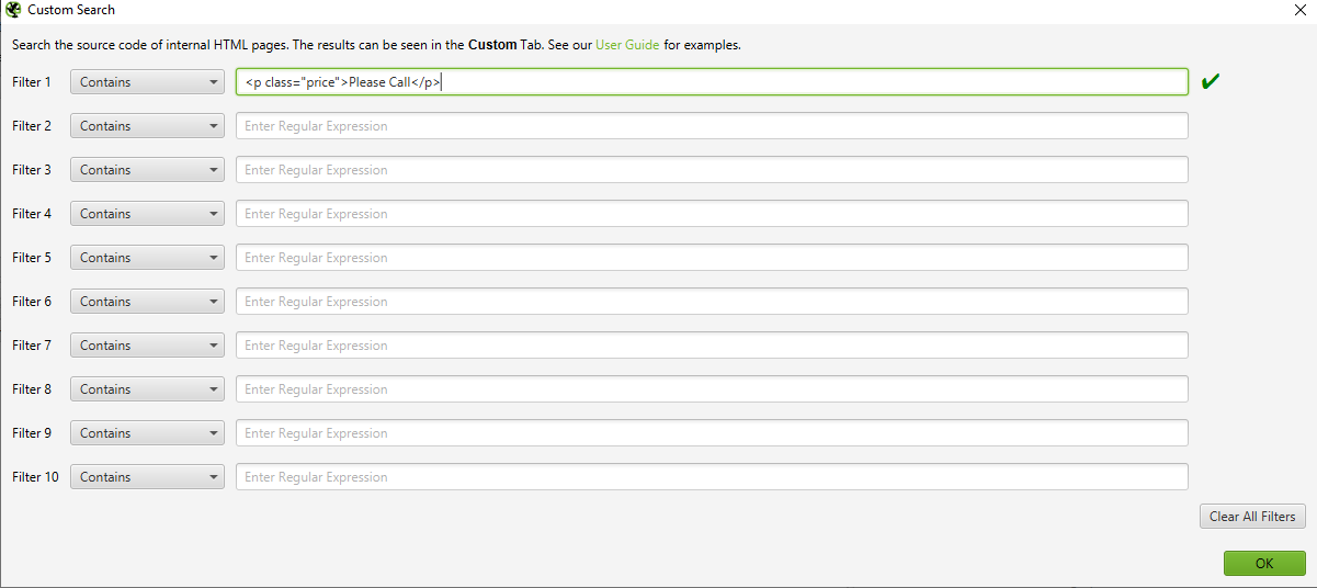 Screaming Frog: удалить страницы по заданным условиям