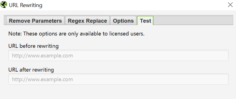 Screaming Frog: URL after rewriting