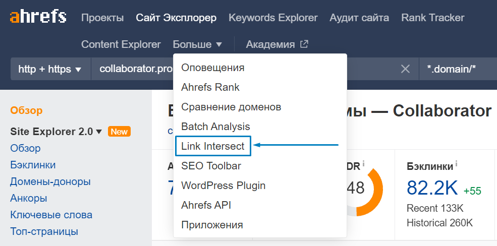 Как работает перекрестный анализ ссылок на ахрефс
