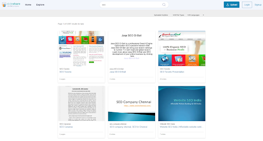 Альтернативный поисковик для поиска шаблонов презентаций Slideshare