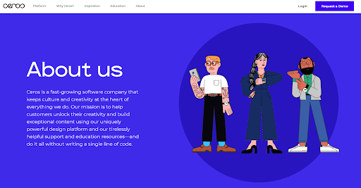 лучшие страницы о нас. пример