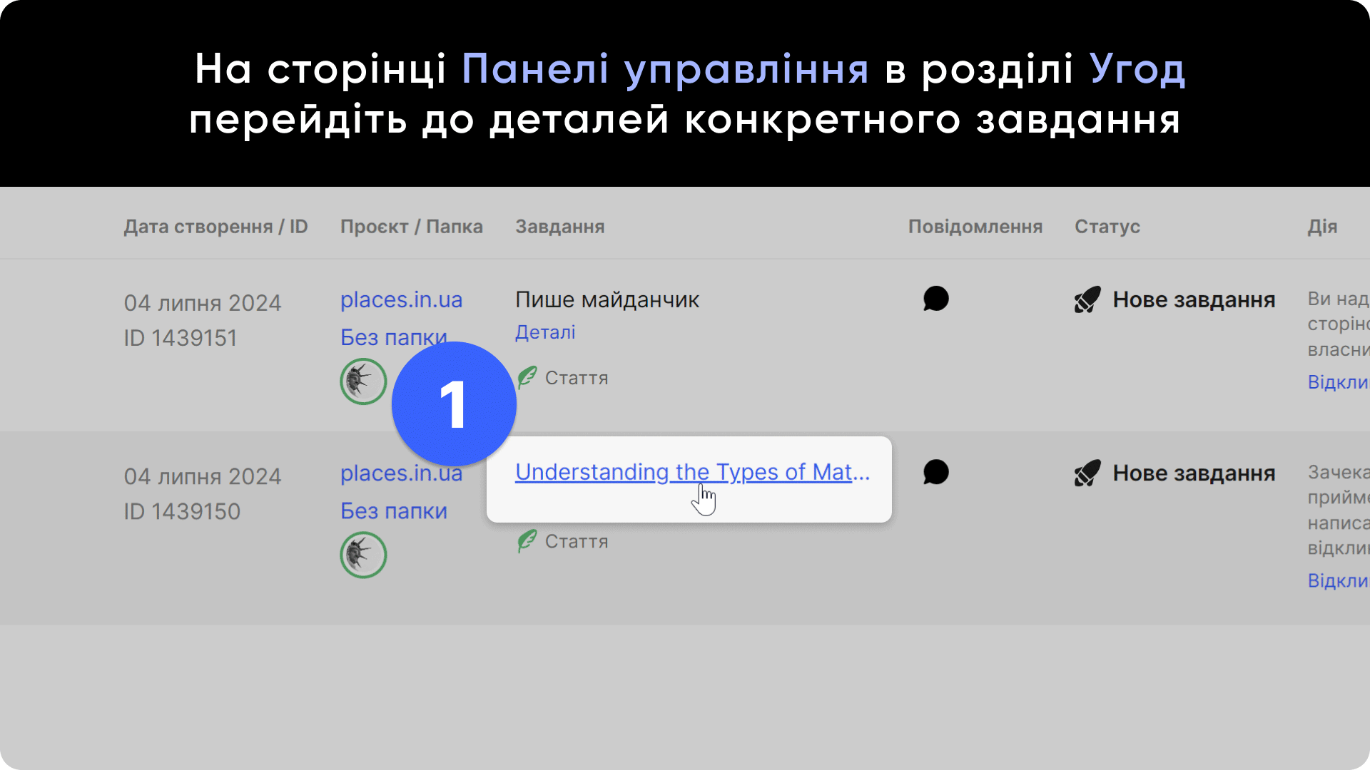 Приклад внесення змін в анкори та посилання при редагуванні публікації